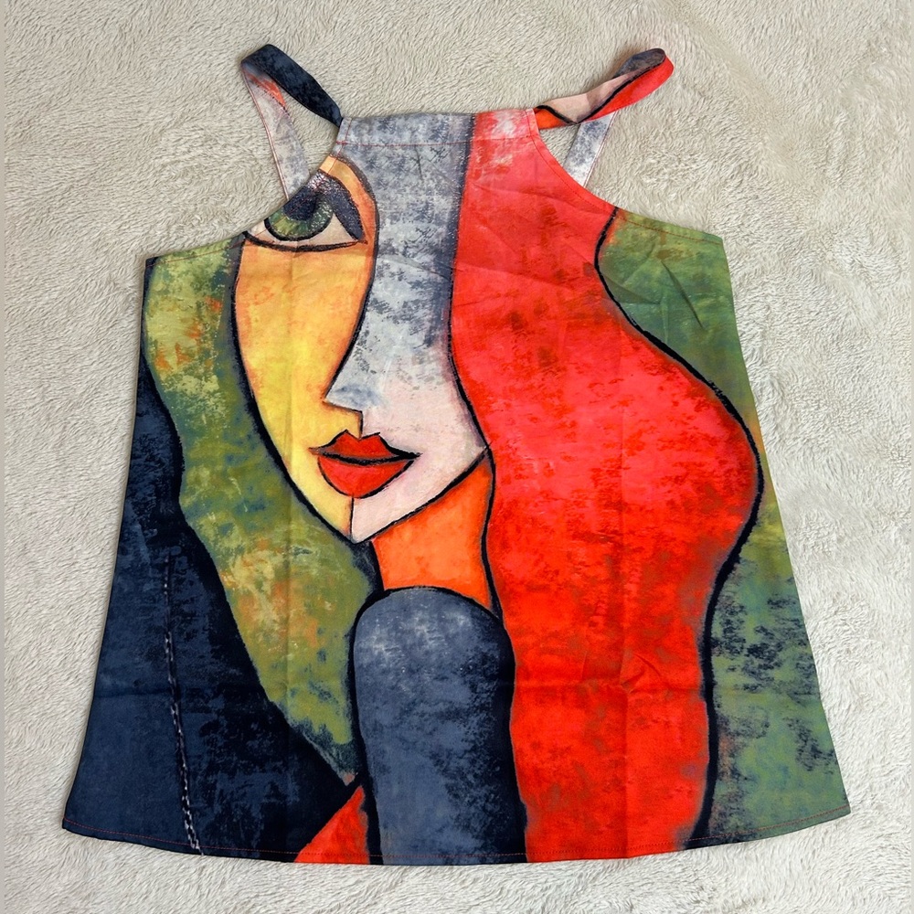 Art Deco flowy Tank Top
